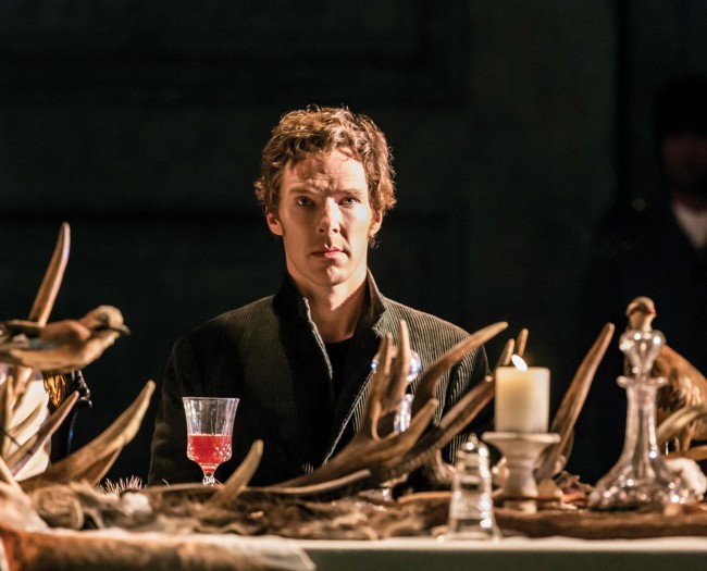 Benedict Cumberbatch as Hamlet.