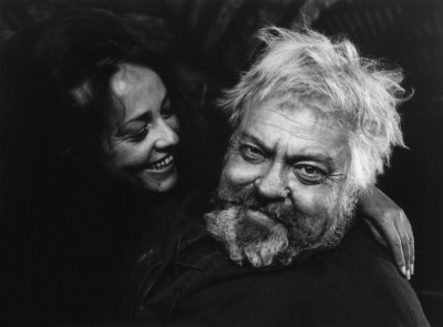 Jeanne Moreau as Doll Tearsheet and Orson Welles as Falstaff. Courtesy of Janus Films.